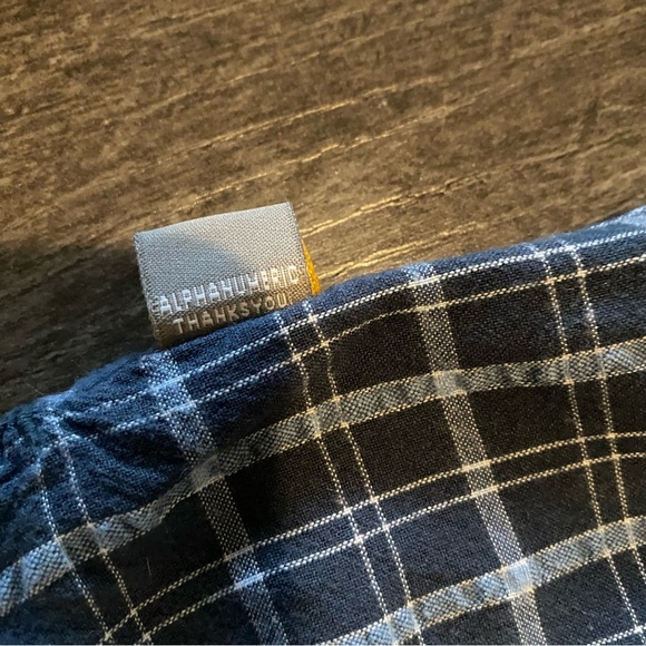 Vintage Alphanumeric button down long sleeve plaid shirt - Picture 8 of 11